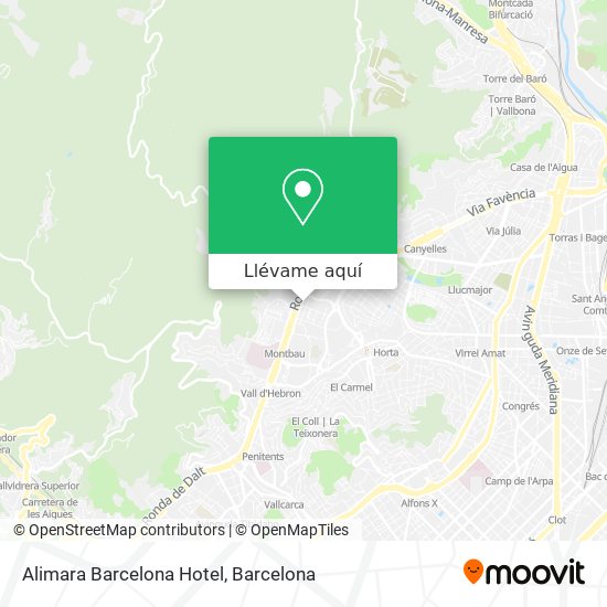 Mapa Alimara Barcelona Hotel