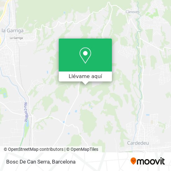 Mapa Bosc De Can Serra