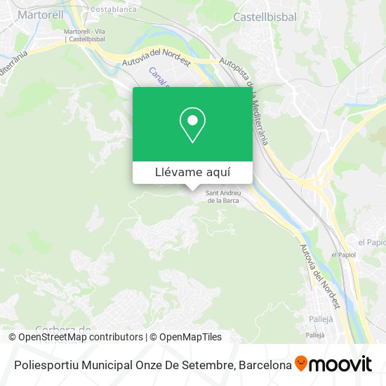 Mapa Poliesportiu Municipal Onze De Setembre