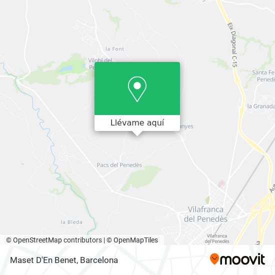 Mapa Maset D'En Benet
