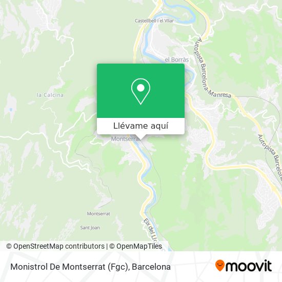 Mapa Monistrol De Montserrat (Fgc)
