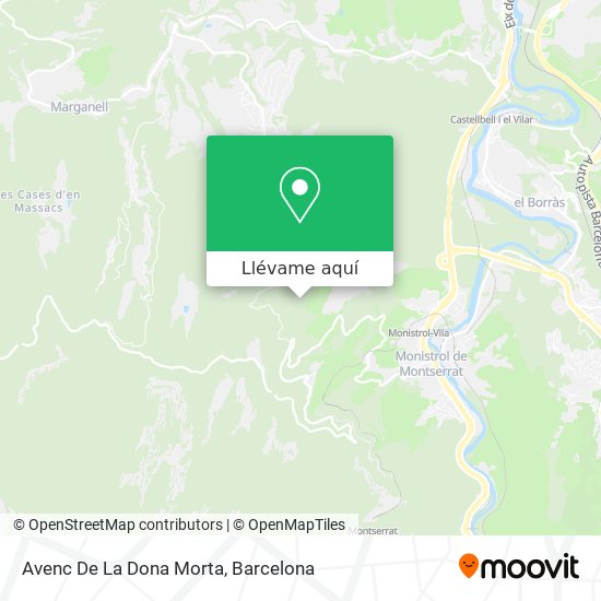 Mapa Avenc De La Dona Morta