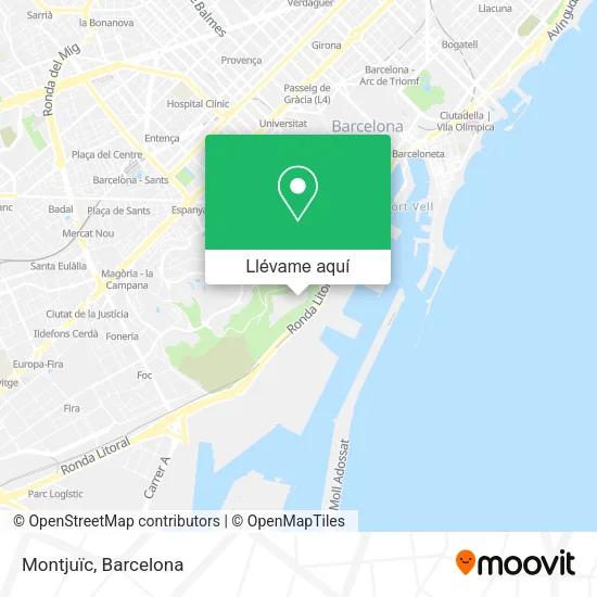 Mapa Montjuïc