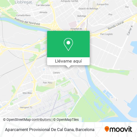 Mapa Aparcament Provisional De Cal Gana