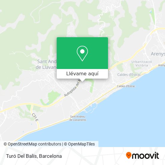Mapa Turó Del Balís