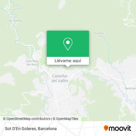 Mapa Sot D'En Goleres