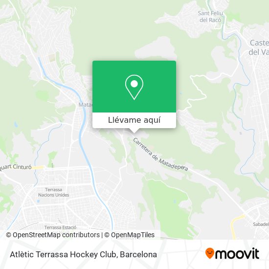 Mapa Atlètic Terrassa Hockey Club