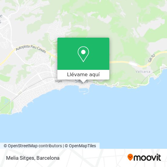 Mapa Melia Sitges