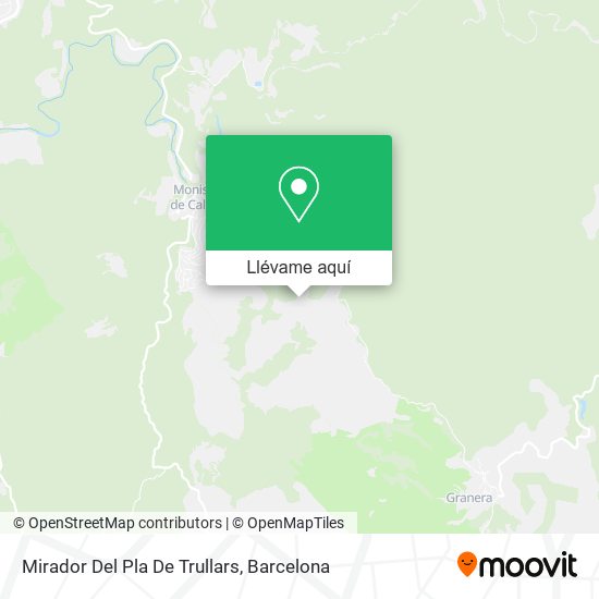 Mapa Mirador Del Pla De Trullars