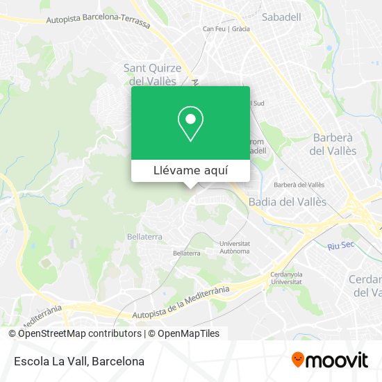 Mapa Escola La Vall