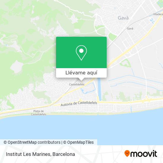 Mapa Institut Les Marines