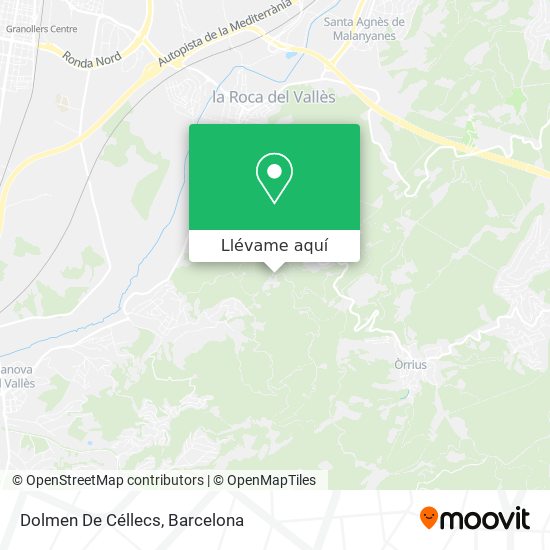 Mapa Dolmen De Céllecs