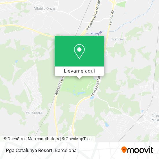 Mapa Pga Catalunya Resort