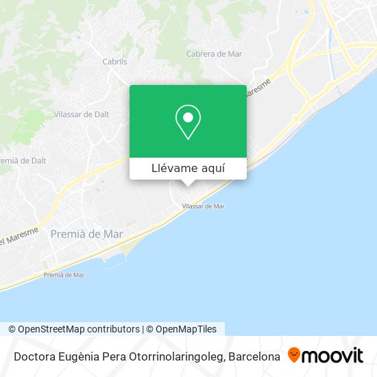 Mapa Doctora Eugènia Pera Otorrinolaringoleg
