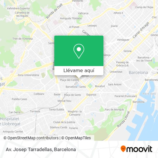Mapa Av. Josep Tarradellas