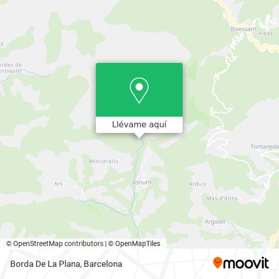 Mapa Borda De La Plana