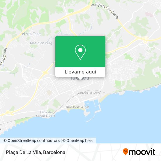 Mapa Plaça De La Vila