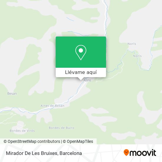Mapa Mirador De Les Bruixes