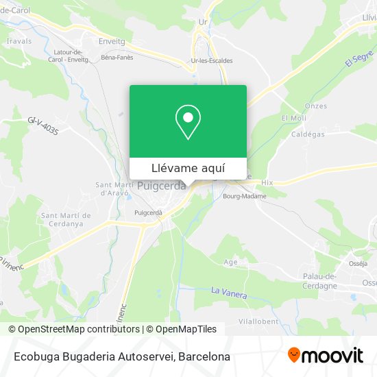 Mapa Ecobuga Bugaderia Autoservei