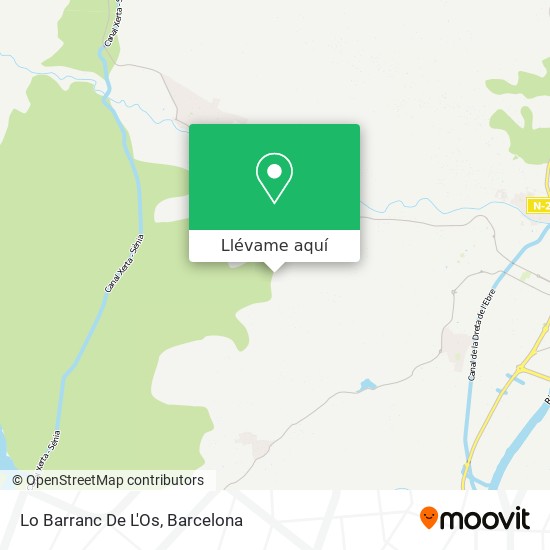 Mapa Lo Barranc De L'Os