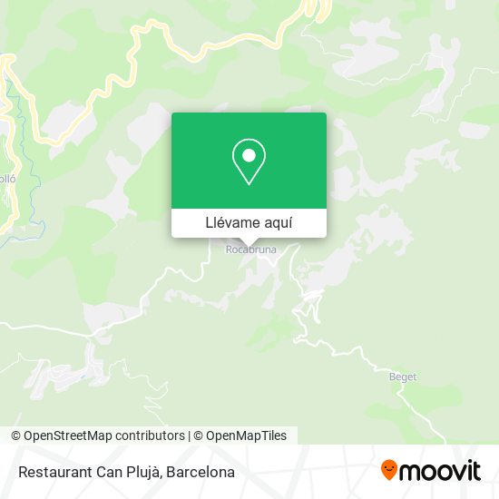 Mapa Restaurant Can Plujà