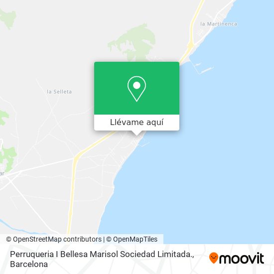 Mapa Perruqueria I Bellesa Marisol Sociedad Limitada.