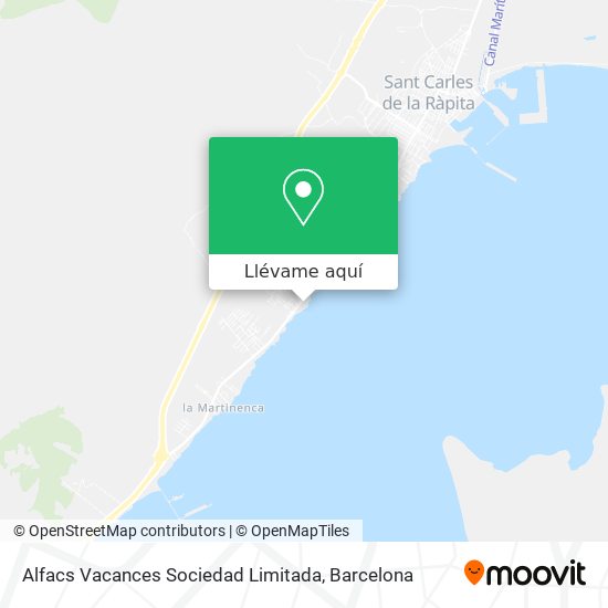 Mapa Alfacs Vacances Sociedad Limitada