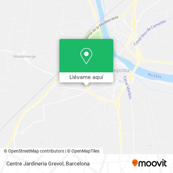 Mapa Centre Jardinería Grevol