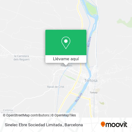 Mapa Sinelec Ebre Sociedad Limitada.