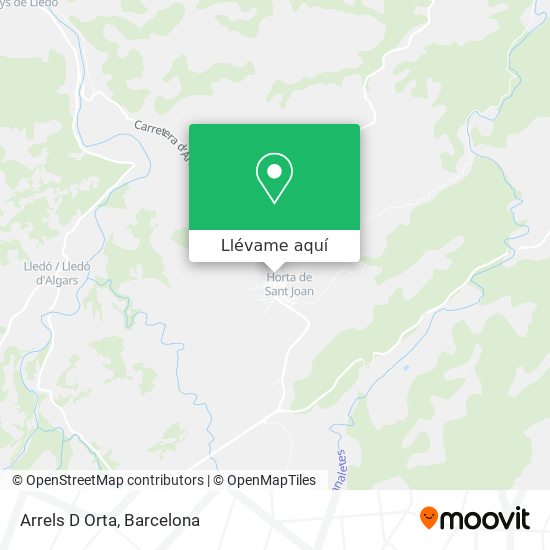 Mapa Arrels D Orta
