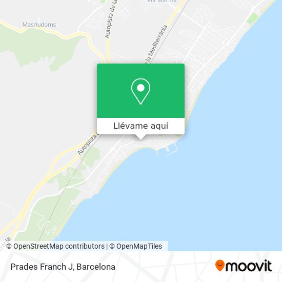 Mapa Prades Franch J