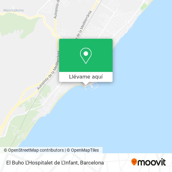 Mapa El Buho L'Hospitalet de L'Infant