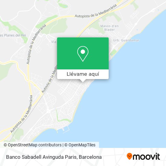 Mapa Banco Sabadell Avinguda Paris