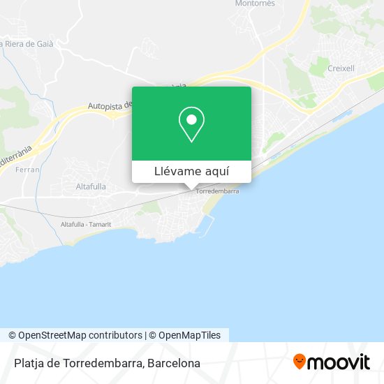 Mapa Platja de Torredembarra