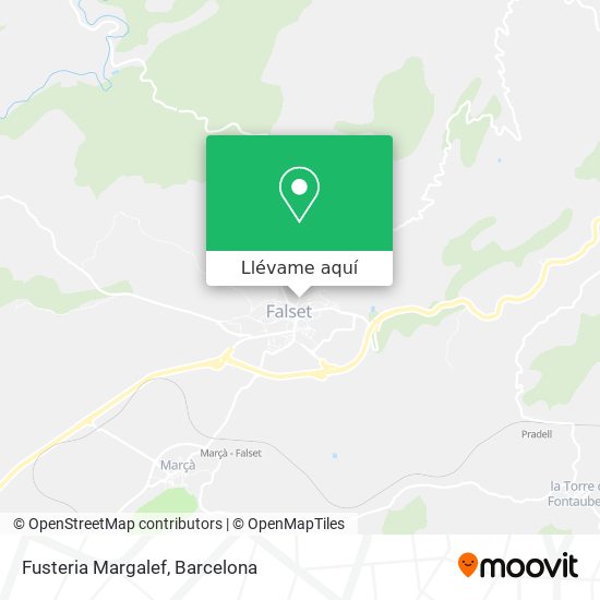 Mapa Fusteria Margalef