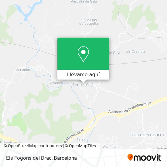 Mapa Els Fogons del Drac