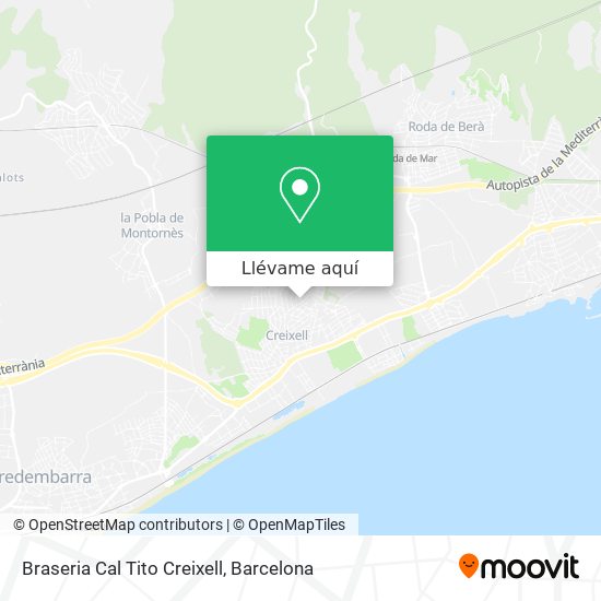 Mapa Braseria Cal Tito Creixell