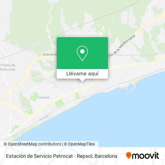Mapa Estación de Servicio Petrocat - Repsol