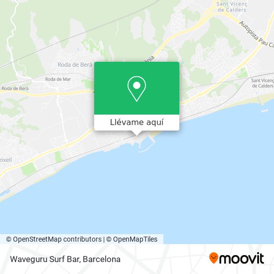 Mapa Waveguru Surf Bar