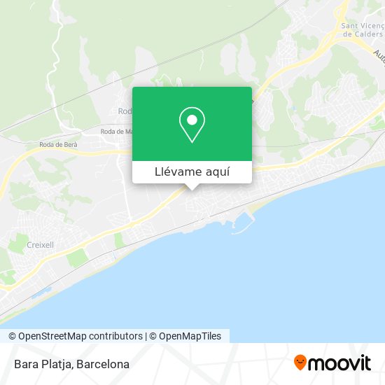 Mapa Bara Platja