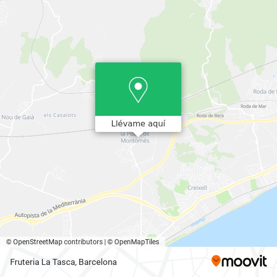 Mapa Fruteria La Tasca