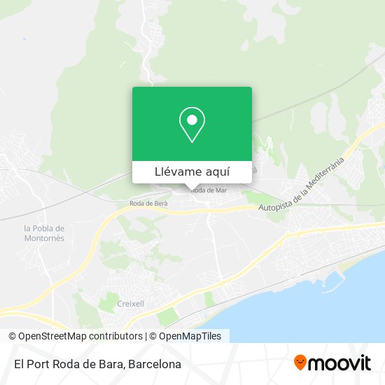 Mapa El Port Roda de Bara