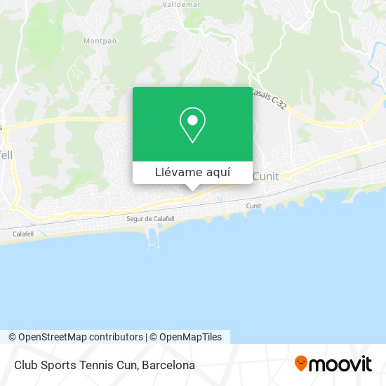 Mapa Club Sports Tennis Cun