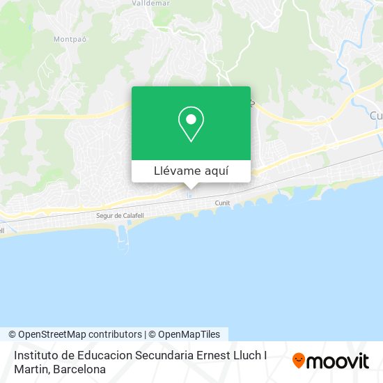 Mapa Instituto de Educacion Secundaria Ernest Lluch I Martin