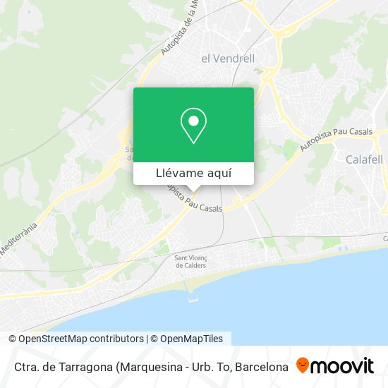 Mapa Ctra. de Tarragona