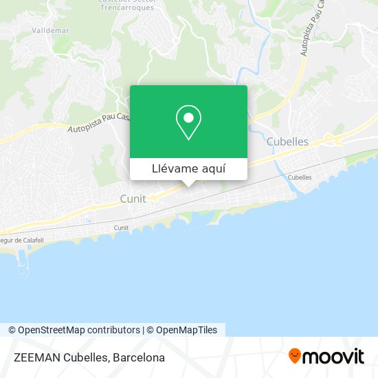 Mapa ZEEMAN Cubelles