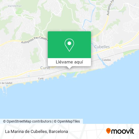 Mapa La Marina de Cubelles