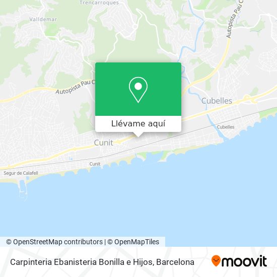 Mapa Carpinteria Ebanisteria Bonilla e Hijos