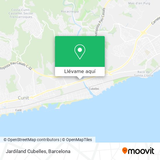 Mapa Jardiland Cubelles