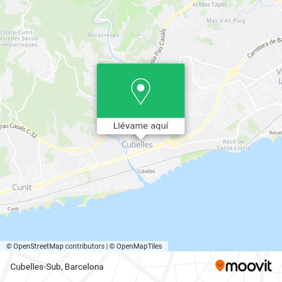 Mapa Cubelles-Sub